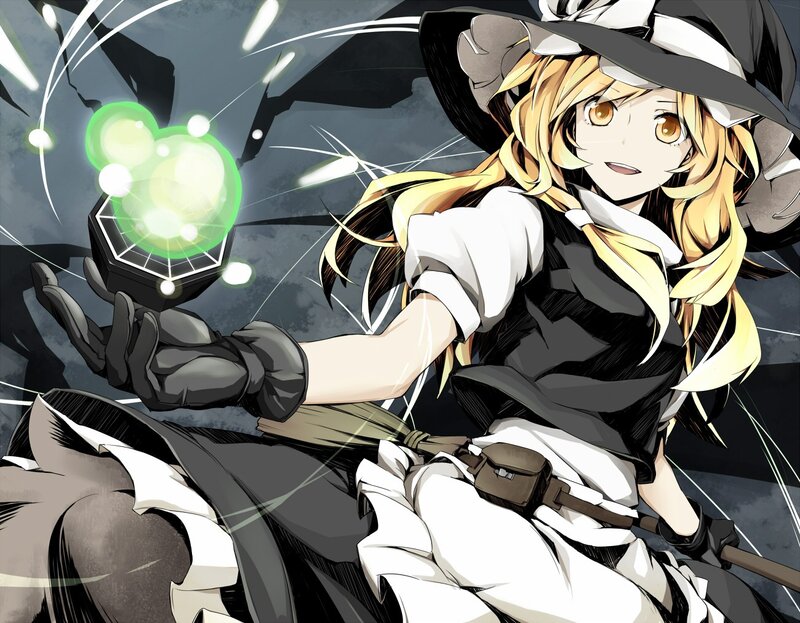 Blonde Witch Casting Spell