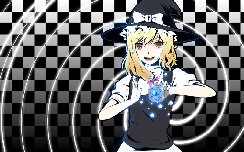 Blonde Witch Character — Black