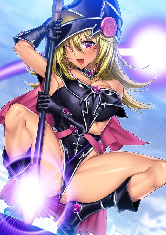 Blonde Witch Character — Blue, Dramatic