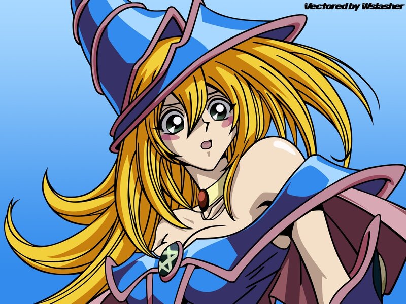 Blonde Witch Character — Blue