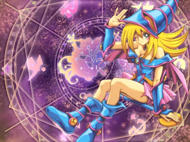 Blonde Witch Character — Purple