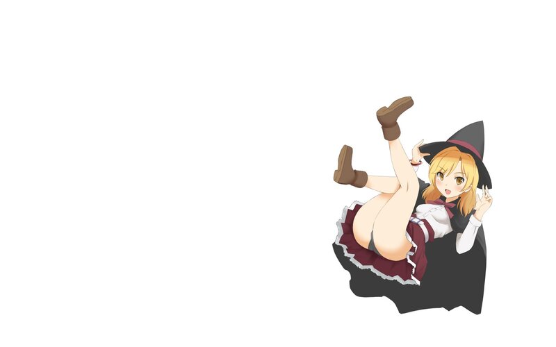 Blonde Witch Character — White, Playful, Anime