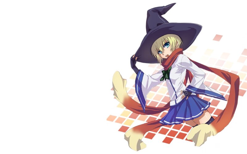 Blonde Witch Character — White