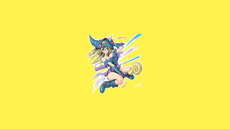 Blonde Witch Character — Yellow, Dynamic