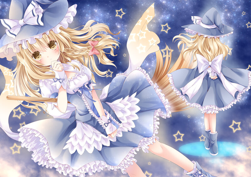 Blonde Witch Girl — Blue, Magical