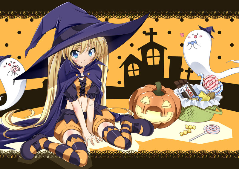 Blonde Witch Girl — Orange