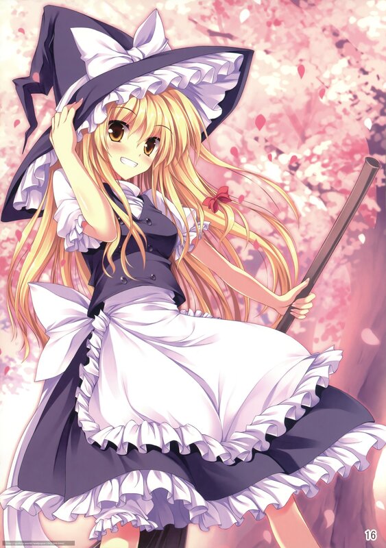 Blonde Witch Girl — Pink, Serene