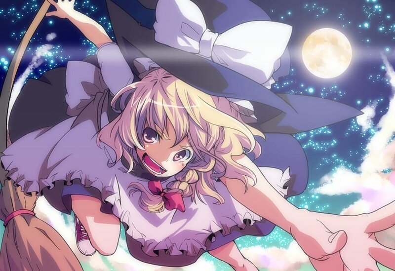 Blonde Witch Girl — Purple