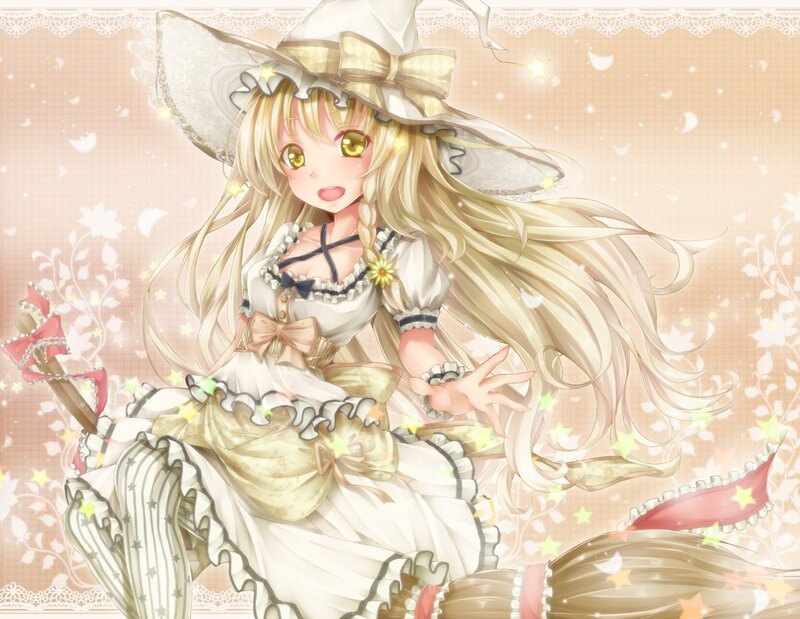 Blonde Witch Girl — White