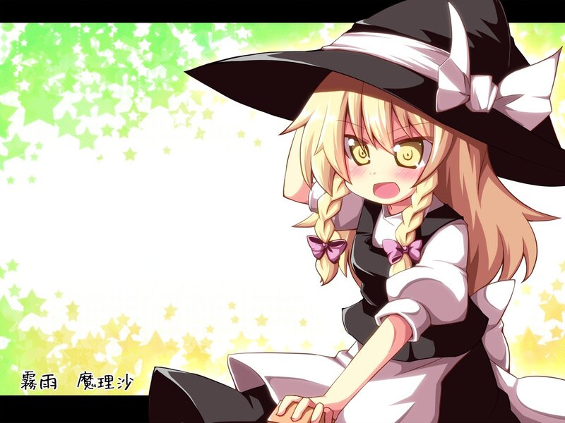 Blonde Witch Girl — Yellow, Playful