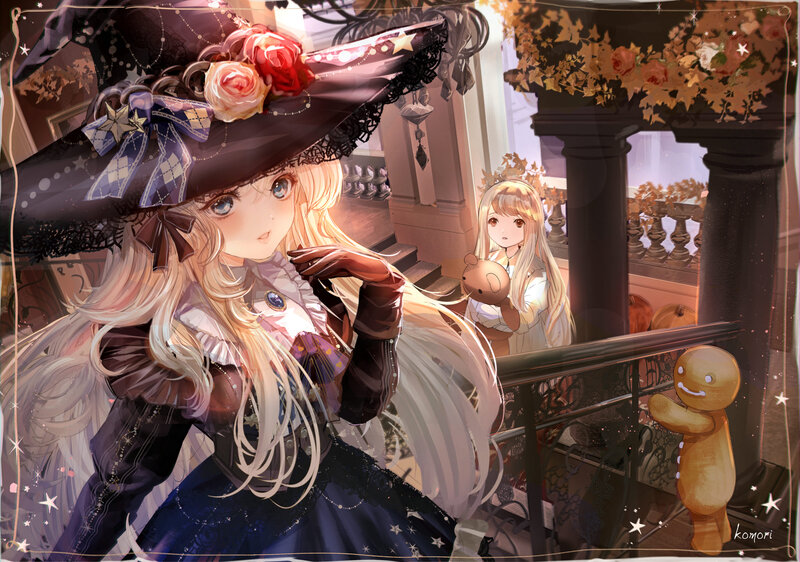 Blonde Witch in a Dress