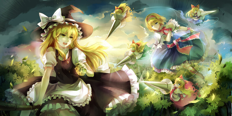 Blonde Witch in Field