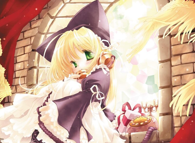 blonde witch with green eyes