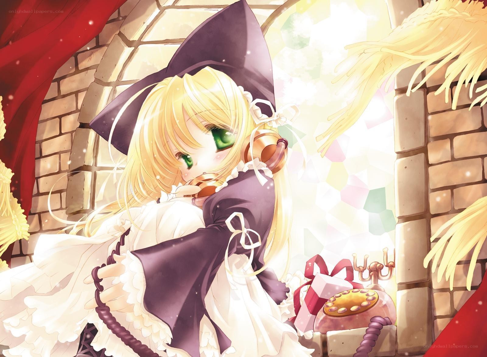 blonde witch with green eyes