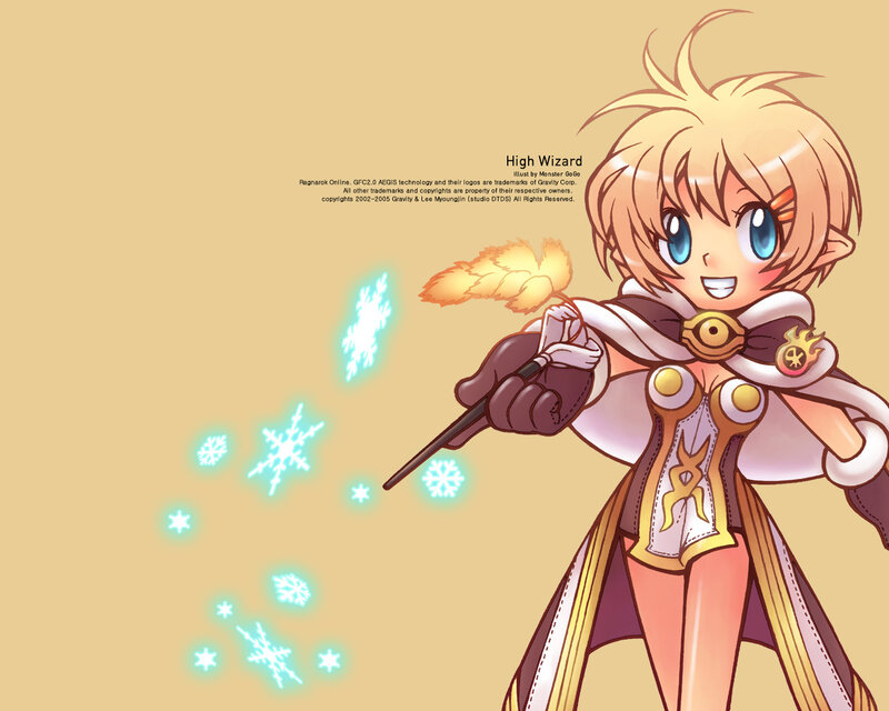 Blonde Wizard Character