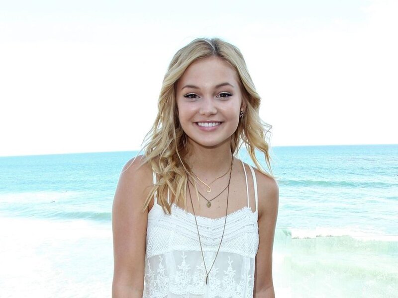 Blonde Woman at Beach — White