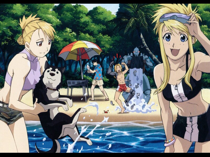 Blonde Woman Holding Dog