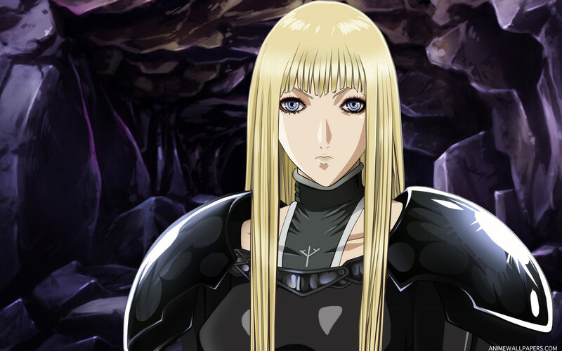 Blonde Woman in Armor — Black, Serious