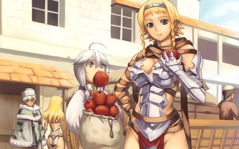 Blonde Woman in Armor — Yellow