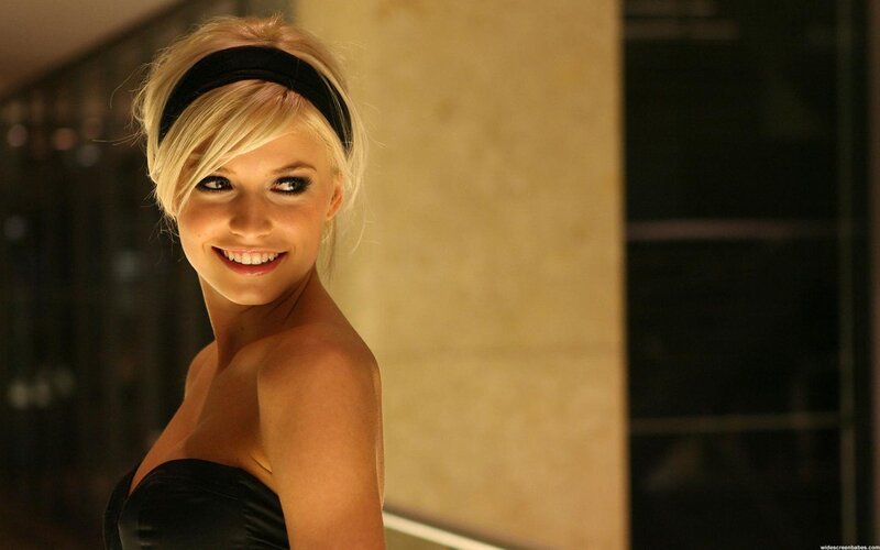 Blonde Woman in Black Dress — Confident, Night