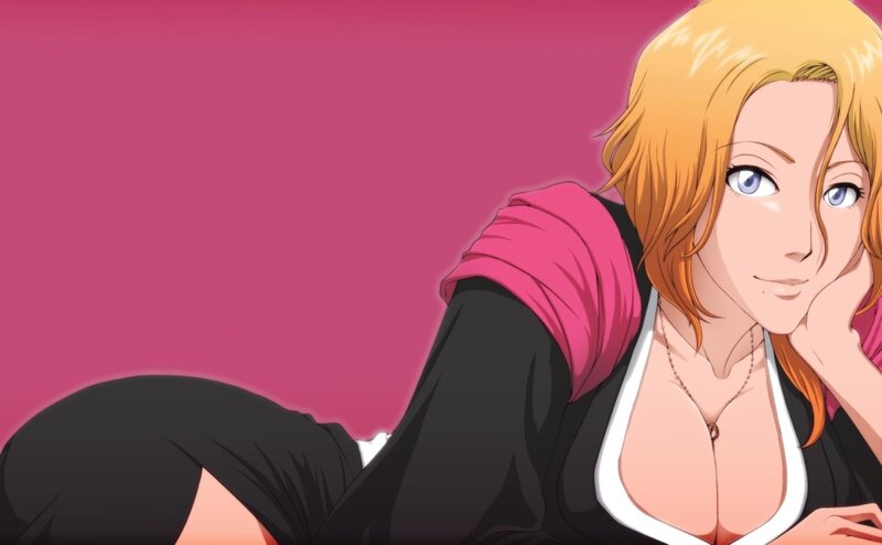 Blonde Woman in Black Jacket — Pink
