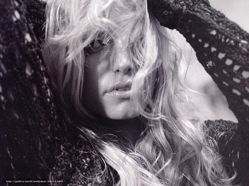 blonde woman in black lace