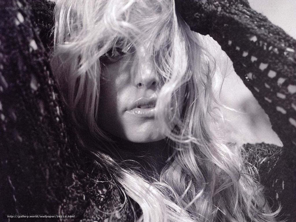 blonde woman in black lace