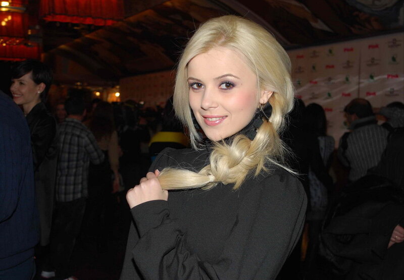 Blonde Woman in Black