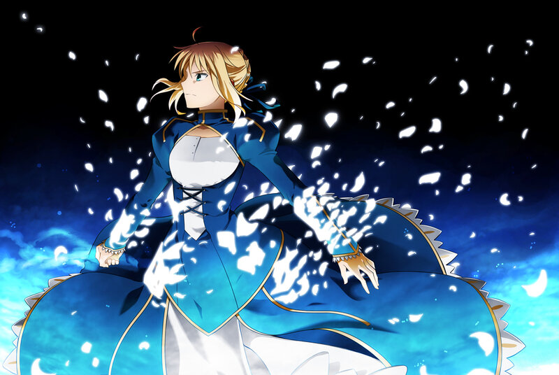 Blonde Woman in Blue Dress — Dramatic, Night