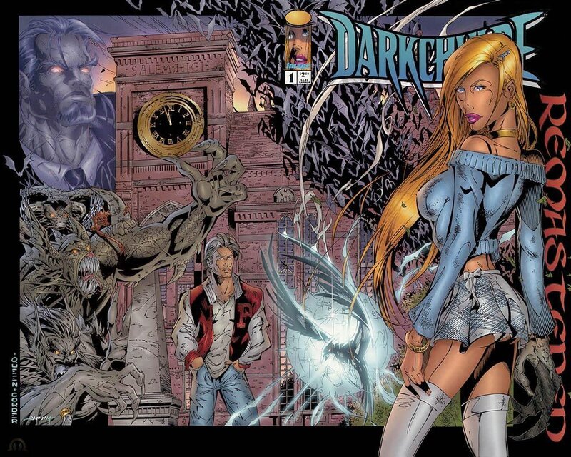 Blonde Woman in Blue Outfit — Dramatic