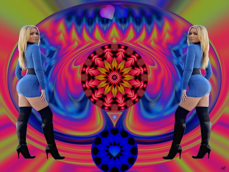 Blonde Woman in Blue — Psychedelic