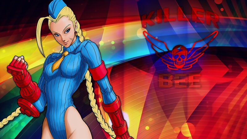 Blonde Woman in Blue Suit — Dramatic, Anime