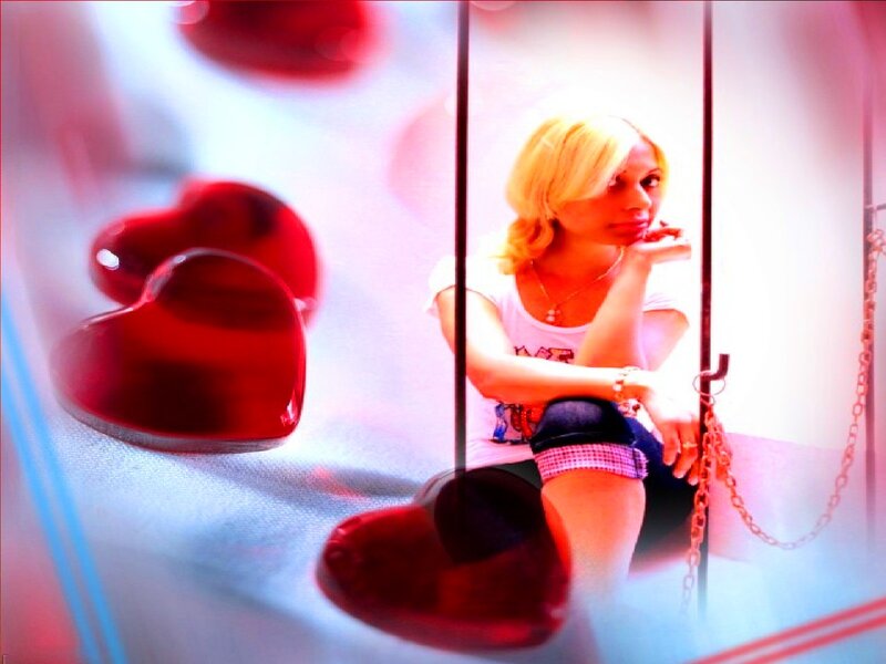 Blonde Woman in Cage