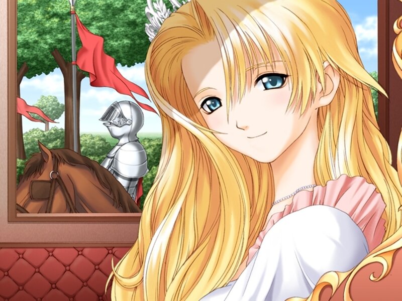 Blonde Woman in Carriage