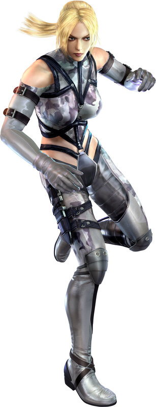 Blonde Woman in Combat Gear — Silver
