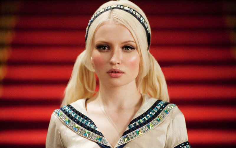 blonde woman in costume