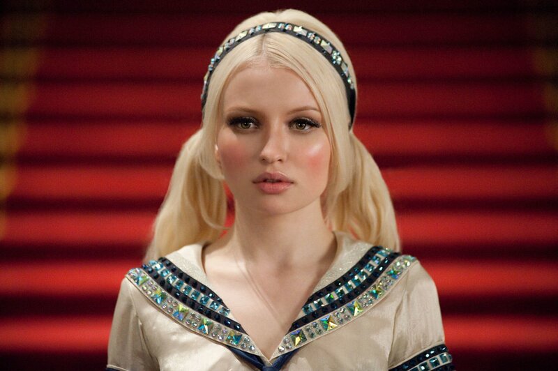blonde woman in costume
