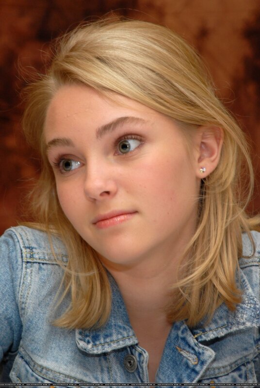 Blonde Woman in Denim Jacket — Blue, Neutral, Photograph