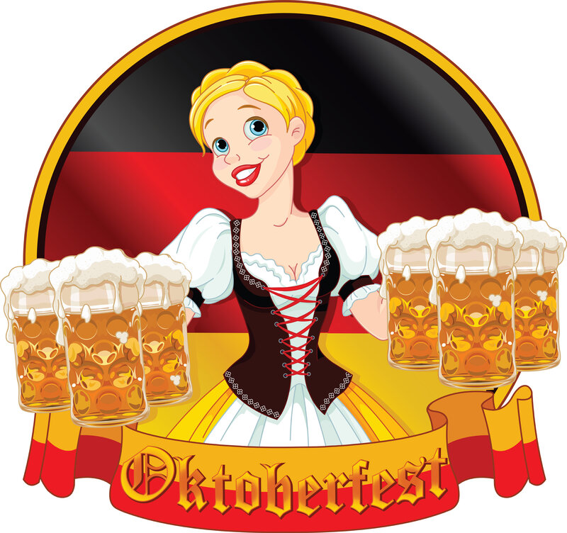 Blonde Woman in Dirndl