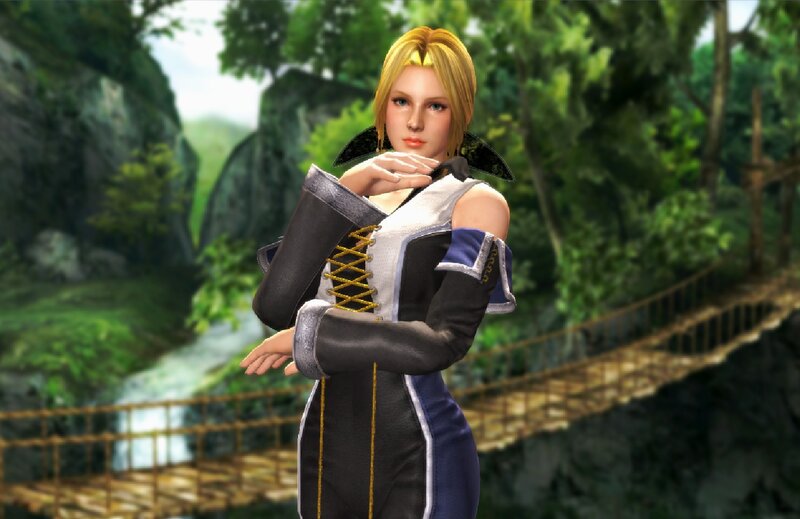 Blonde Woman in Fantasy Dress