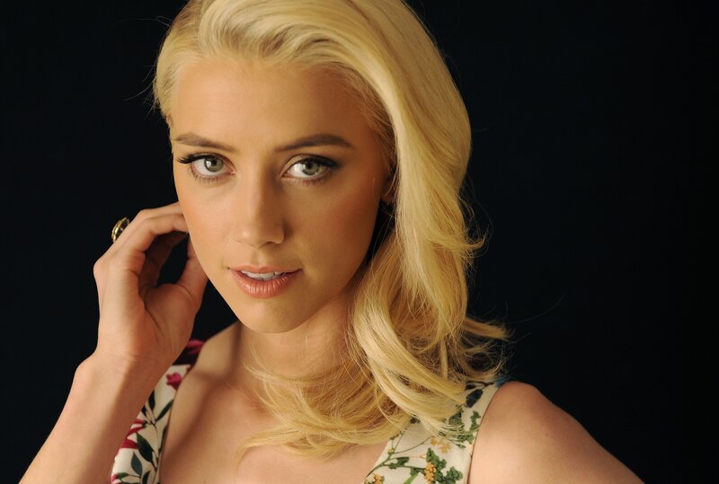 blonde woman in floral dress