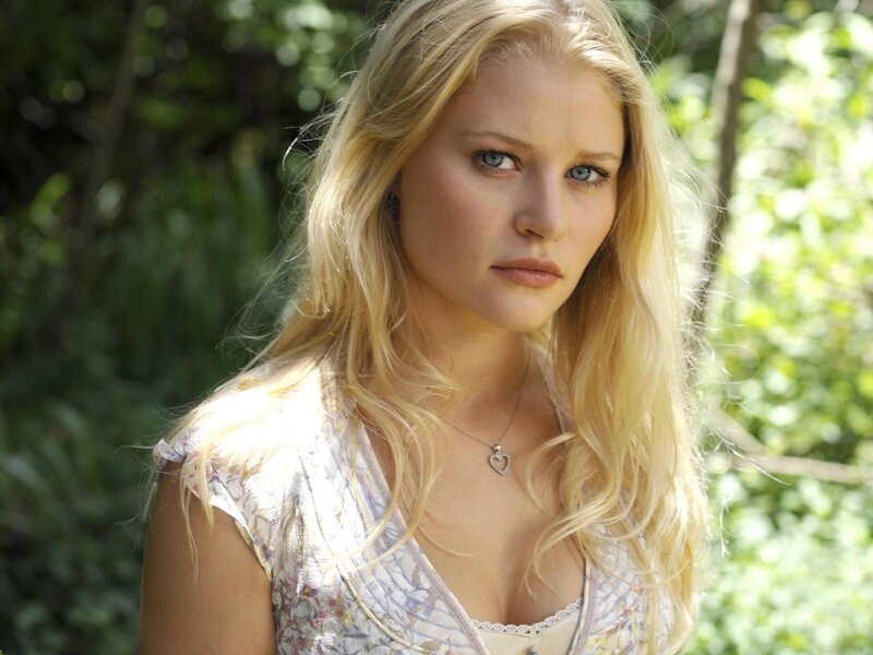 blonde woman in floral dress