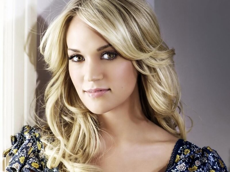 blonde woman in floral dress