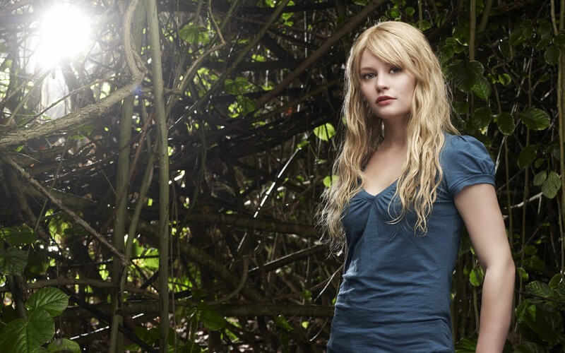 Blonde Woman in Forest — Blue, Dramatic, Afternoon