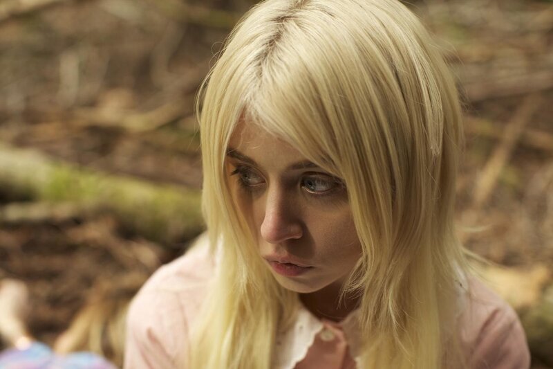 Blonde Woman in Forest — Somber