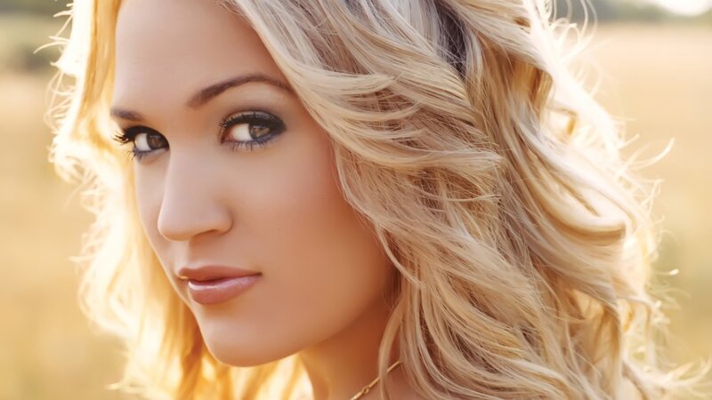 blonde woman in golden light