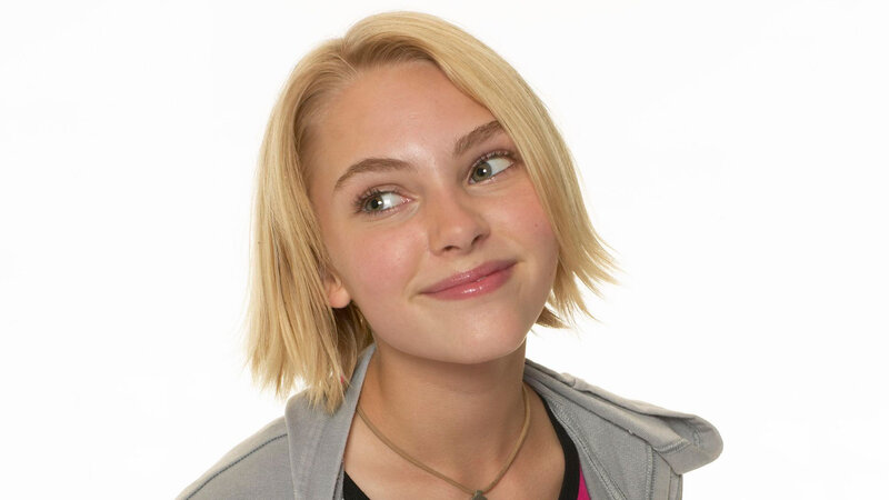Blonde Woman in Gray Jacket