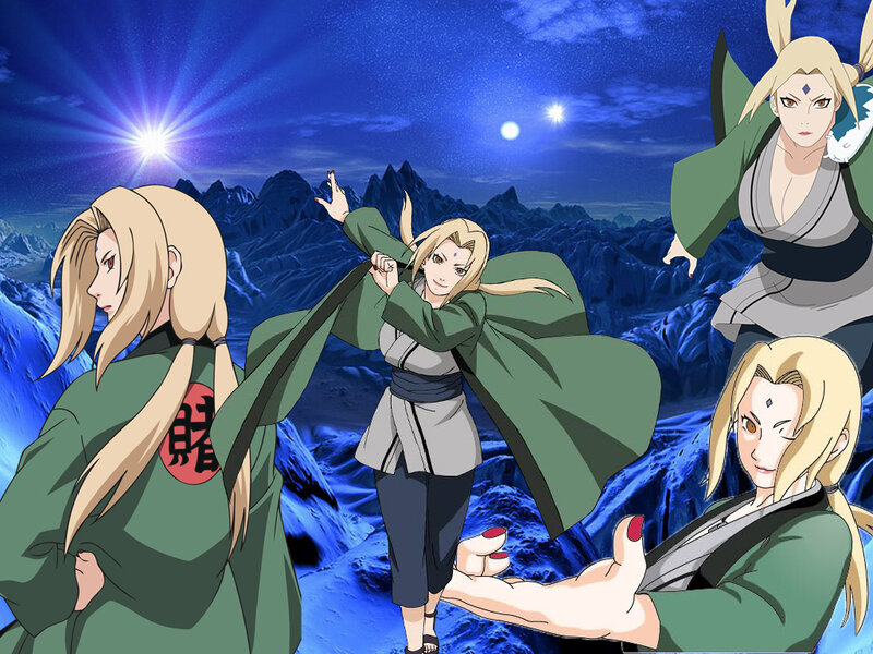 Blonde Woman in Green Cloak