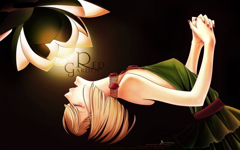 Blonde Woman in Green Dress — Dramatic
