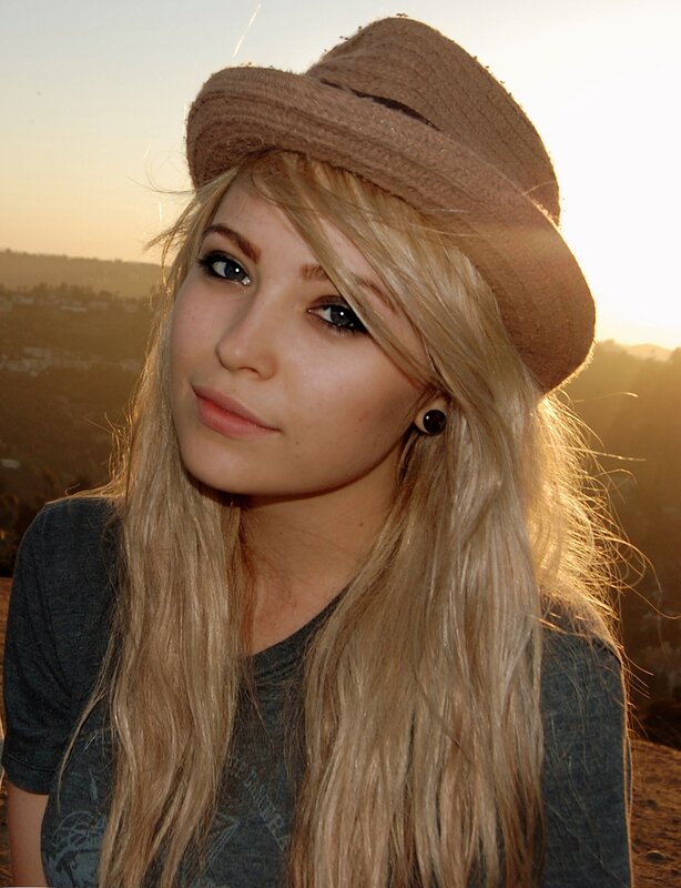 Blonde Woman in Hat — Serene